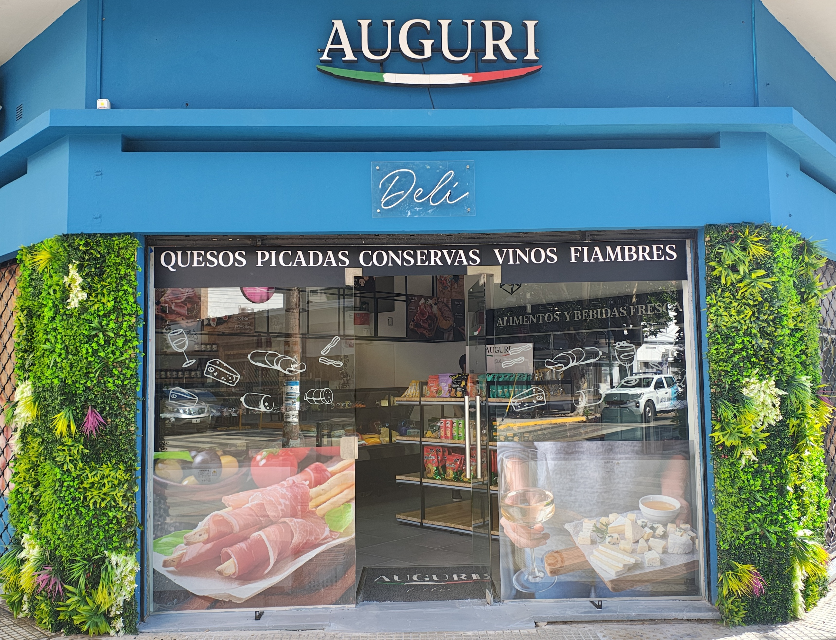 Fachada del local Auguri Deli en Florida